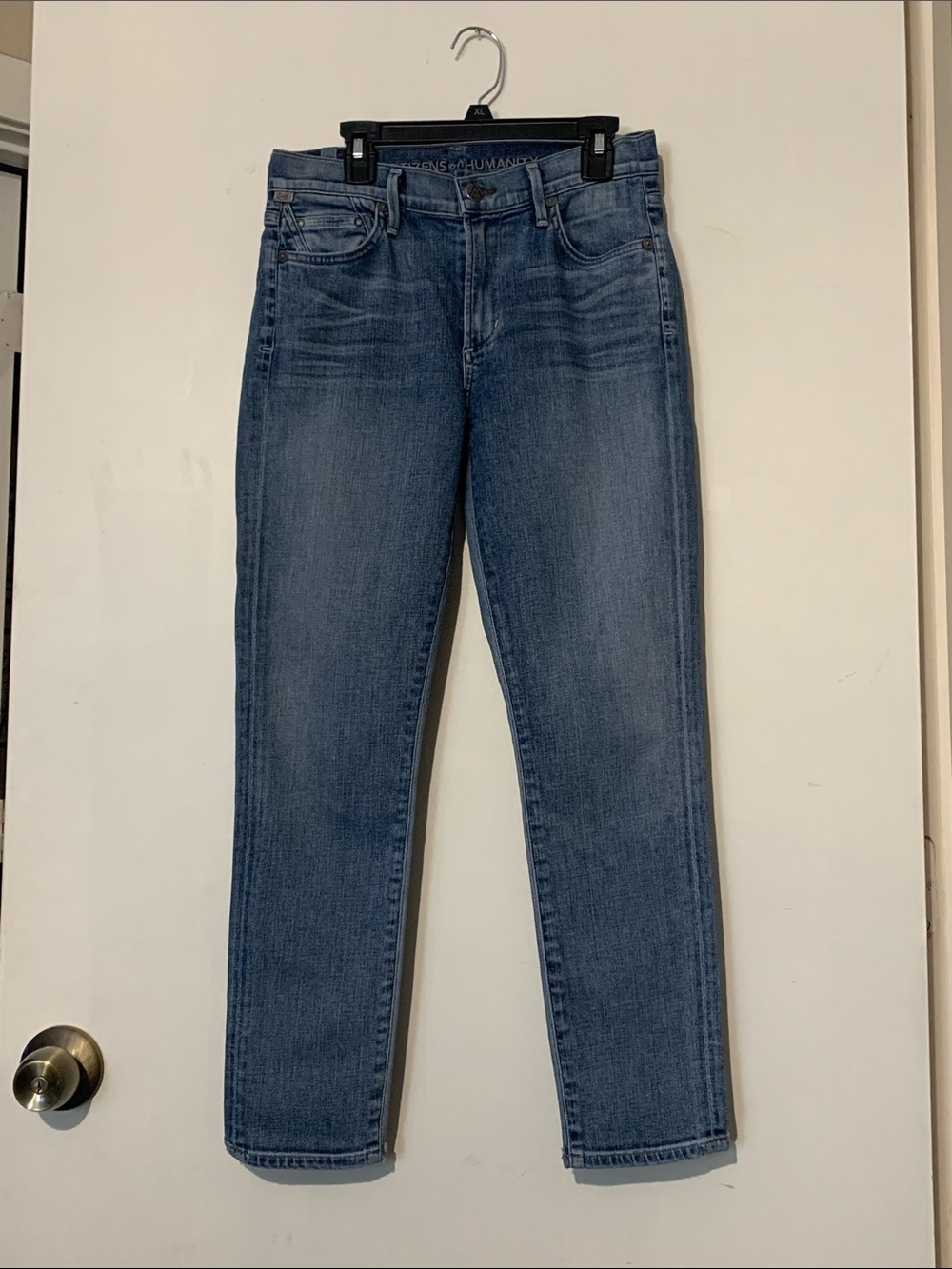 Citizens Of Humanity Slim Straight Medium Blue Jeans
